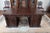 Neo-Renaissance Oak Double-Sided Writing Desk For Sale - Image 3 of 8