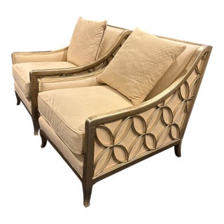 Upholstery Social Butterfly Silver Accent Chair. By: Caracole For Sale