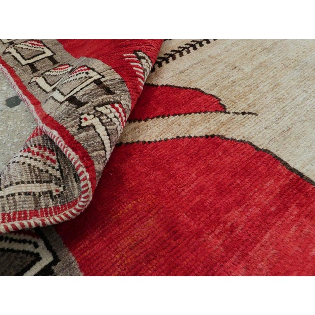 Textile Tribal Mid-20th Century Handmade Persian Pictorial Gabbeh Accent Rug For Sale - Image 7 of 7
