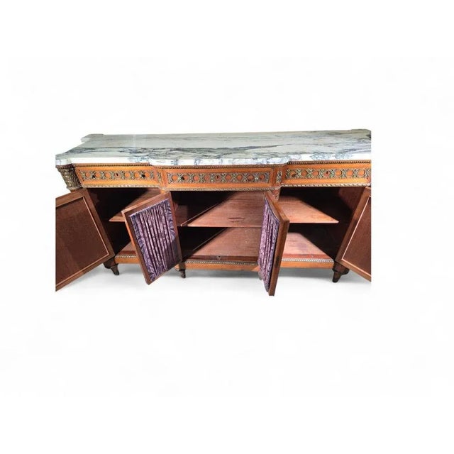 Antique Mahogany and Gilt Bronze Breakfast Credenza, 1900 For Sale - Image 4 of 11