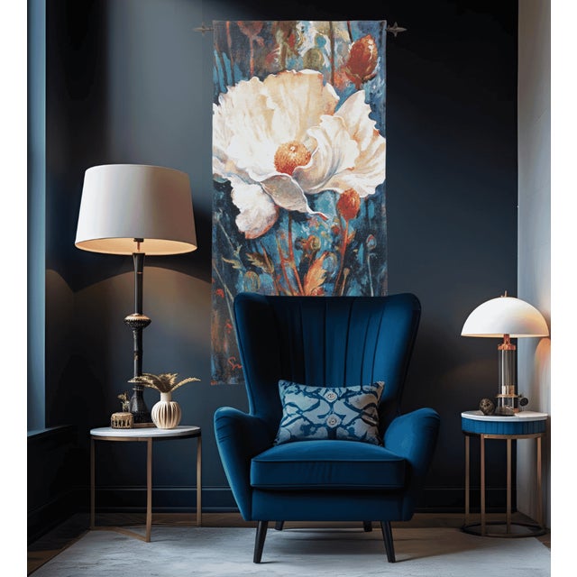 This beautiful tapestry is woven on a jacquard loom by skilled weavers, keeping alive the centuries old tradition of...