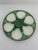 Longchamp Antique 1920s French Longchamp Majolica Green and White Oyster Plate For Sale - Image 4 of 14