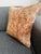 Vintage Turkish Isparta Rug Pillow Cover 16x16 – Rust Orange Wool Cushion Boho For Sale - Image 11 of 11