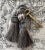 Pair of Ash Gray and Stone Colored Beaded Key Tassels - H 4.75" For Sale In New York - Image 6 of 12