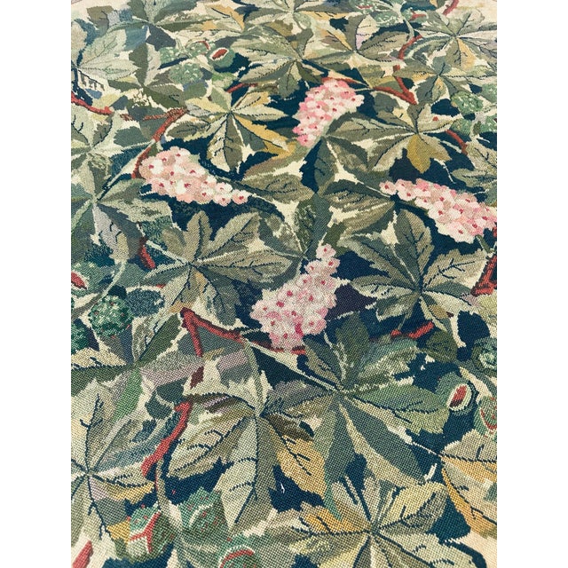 English Vintage Needlepoint Tapestry For Sale - Image 3 of 9