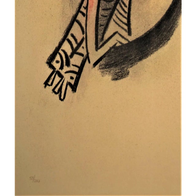 1970s Wifredo Lam, Montee de Seve, from the suite Pleni Luna., 1974 For Sale - Image 5 of 6