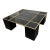 Contemporary Marble Glass Brass Coffee Table For Sale