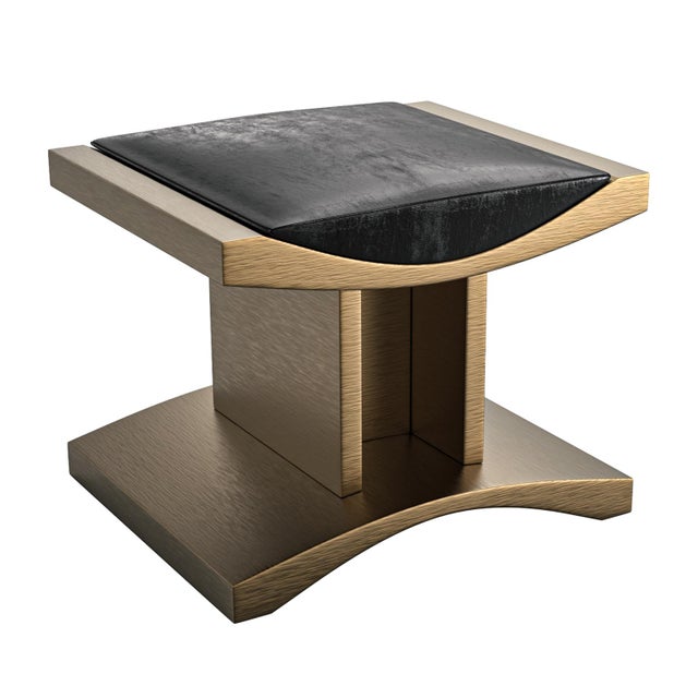 "Bosphorus" Chair with Brushed Bronze, Handcrafted Bizimyer Furniture. Unmatched. Unrivalled. Designed by Hasan Samet...