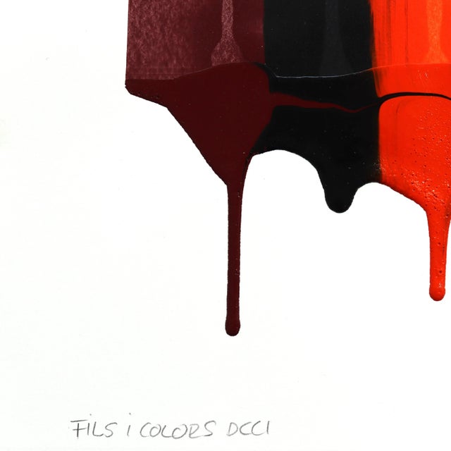 2020s Fils I Colors DCCI - Colorful Abstract Contemporary Art on Paper Original Artwork by Raul De La Torre For Sale - Image 5 of 7