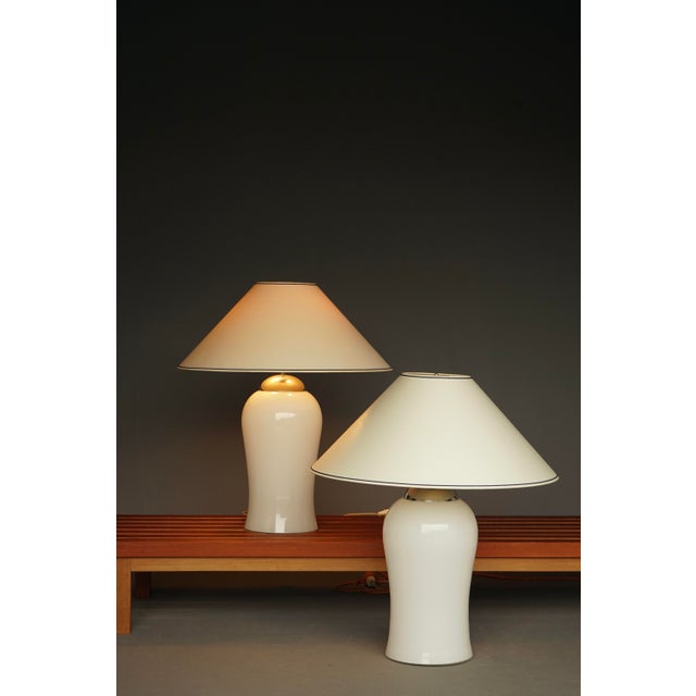 Ingo Maurer Murano Glass Table Lamps Model Tschung by Ingo Maurer for M Design, 1970s, Set of 2 For Sale - Image 4 of 14
