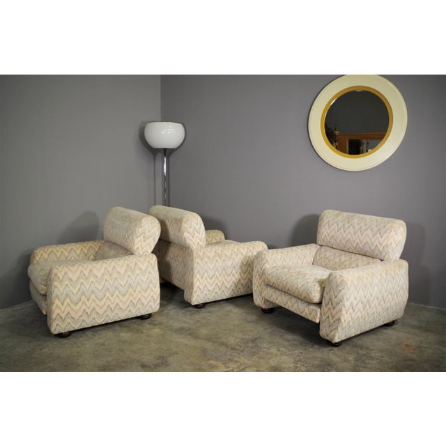 Missoni Style Armchairs, 1970s, Set of 3 For Sale - Image 17 of 18