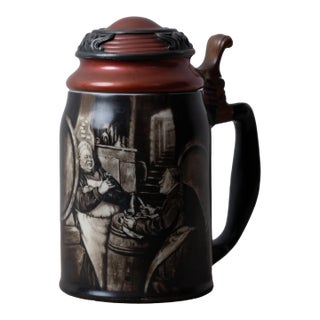 Lenox Monk Sterling and Copper Mounted Stein For Sale