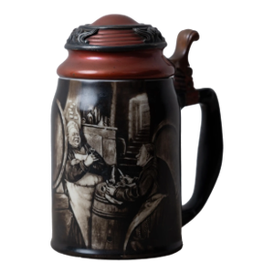 Lenox Monk Sterling and Copper Mounted Stein