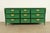 1960s Mid-Century Hollywood Regency Campaign Green Lacquered Faux Bamboo Triple Dresser or Credenza by Stanley, Newly Refinished For Sale - Image 5 of 16