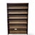 A warm vintage pine bookcase with five open shelves and a clean, narrow profile. Its shallow depth makes it especially...