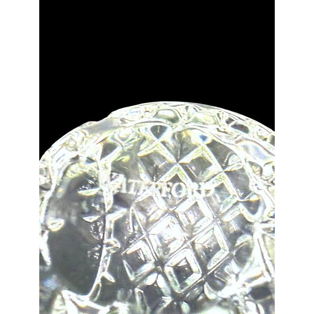 Late 20th Century Waterford Crystal Faceted Round Starburst Paperweight For Sale - Image 5 of 7