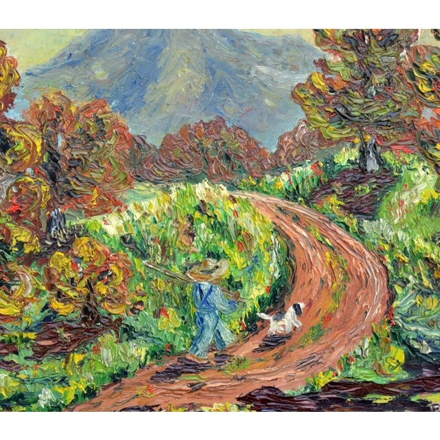 Mid Century Mt. Tamalpais in Autumnal Landscape For Sale - Image 4 of 4