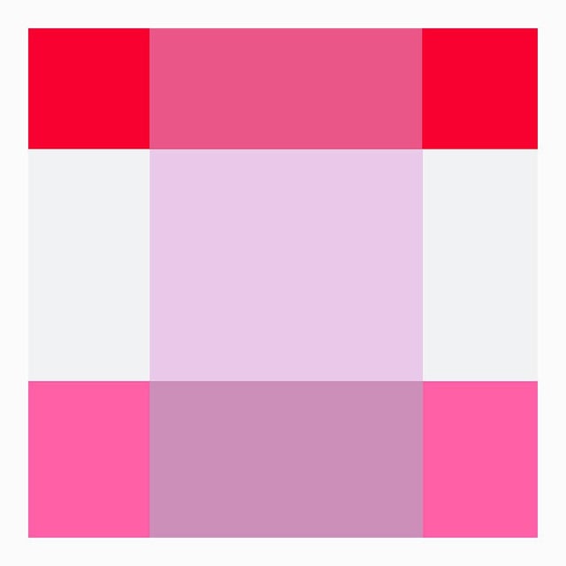 Contemporary Lavender Through Red Over Pink Fine Art Print 20" X 24" by Liz Roache For Sale - Image 3 of 5