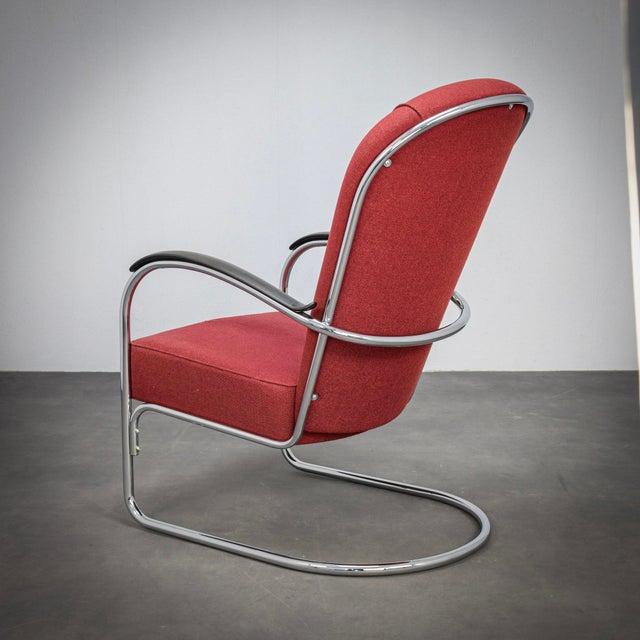 1990s Bauhaus Lounge Chair by W.H. Gispen for Dutch Originals, 1990s For Sale - Image 5 of 11