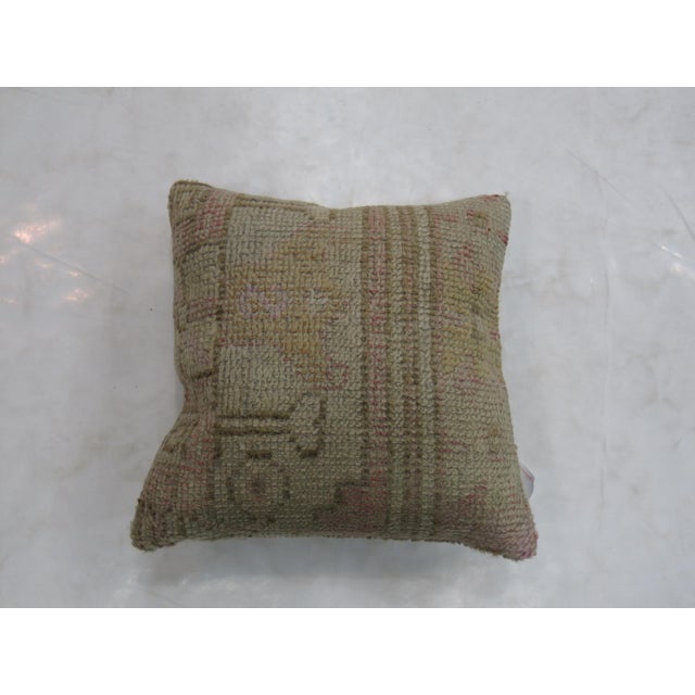 Soft Pink Oushak Pillow For Sale - Image 4 of 5