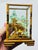 This charming miniature display is a vintage Asian shadow box diorama, beautifully handcrafted within a glass and faux...