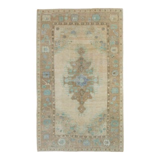 Turkish Oushak Runner Rug 3' x 7'8" #17503 For Sale