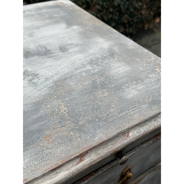 Paint Gustavian Inspired Hand Painted Chest of Drawers / Commode For Sale - Image 7 of 12