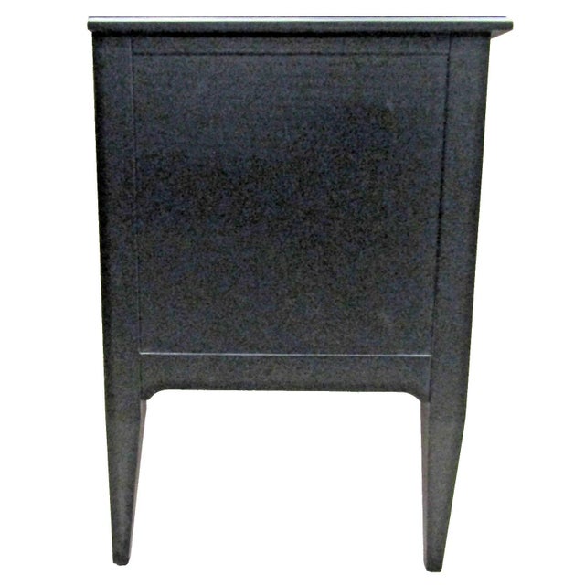 Black One Drawer Nightstand With Built in Outlets Attributed to Fairfield Chair Company For Sale - Image 15 of 16