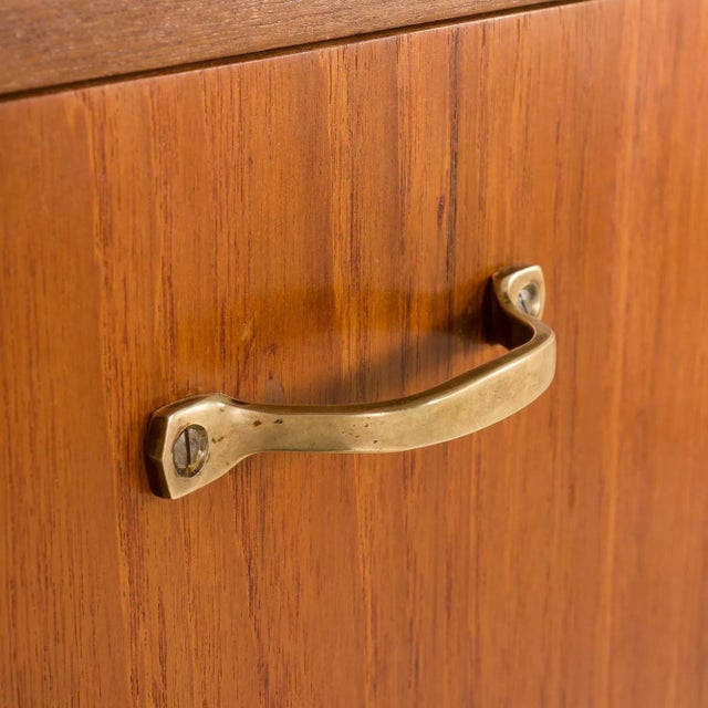 Danish Teak Wall Unit from Hansen and Guldborg, 1950s For Sale - Image 12 of 18