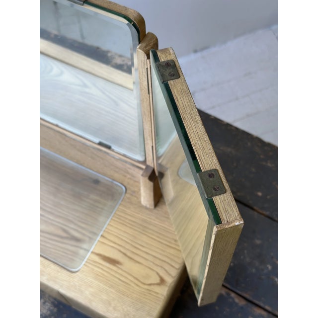 Vintage Japanese Kyodai Tri-Fold Mirror Tansu Vanity/Chest, Circa 1950s For Sale - Image 11 of 18