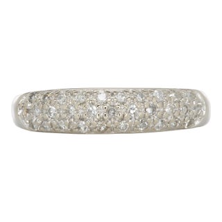 Classic Earth Mined Diamond Wedding Band Ring in Solid 14k Gold: Fine Jewelry, Size 6.75 For Sale