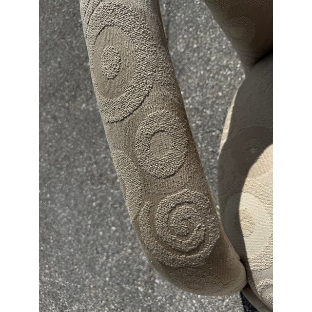 Cream Pair of Decorator Mid Century Post Modern Armchair Lounge Chairs For Sale - Image 8 of 13