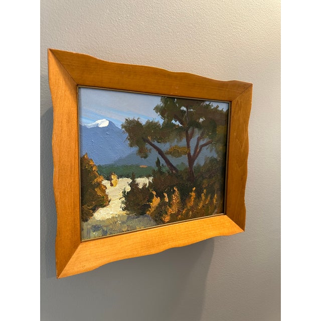 Traditional Vintage Framed Plein Air California Landscape Oil Painting For Sale - Image 3 of 13