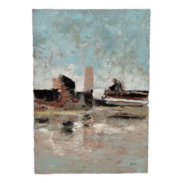 Delas, Landscape, 1990s, Oil on Canvas For Sale