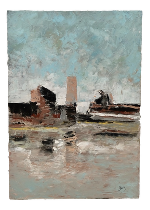 Delas, Landscape, 1990s, Oil on Canvas