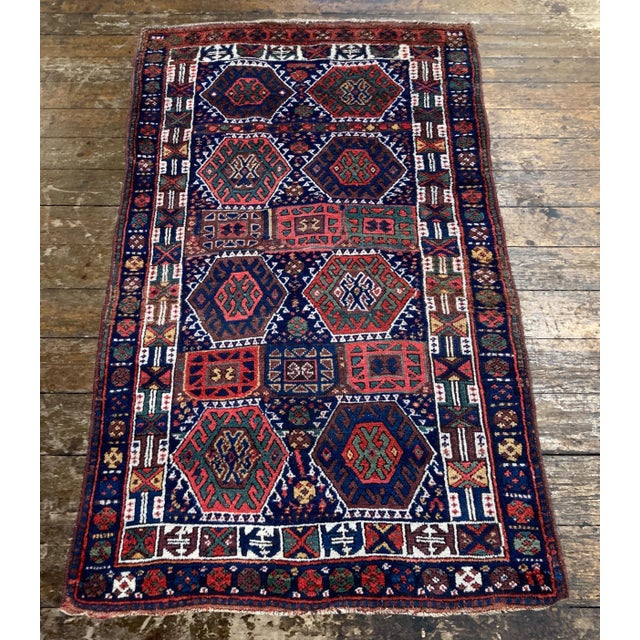 Antique Kurdish Rug, 1890s For Sale - Image 4 of 18