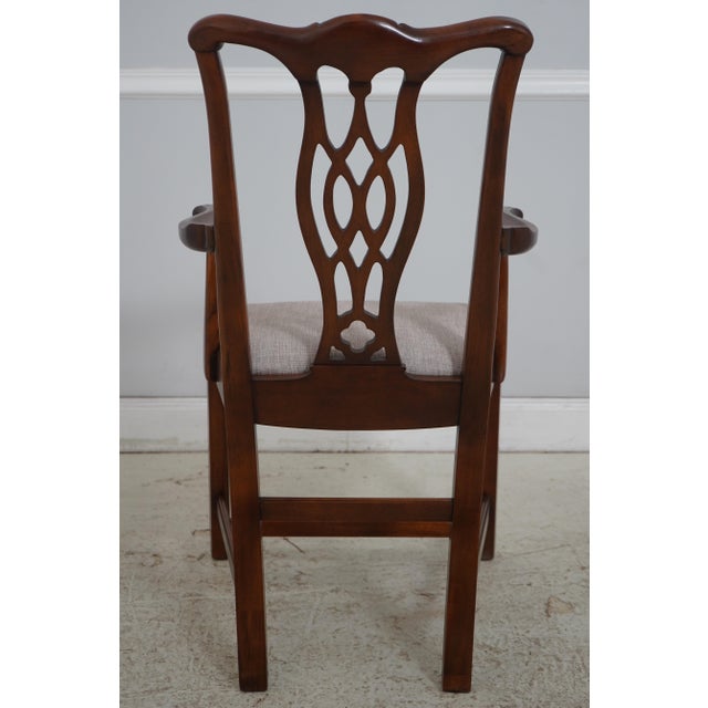 Hickory Chair Furniture Company Set of 8 Hickory Chair Co Mahogany Dining Room Chairs For Sale - Image 4 of 18