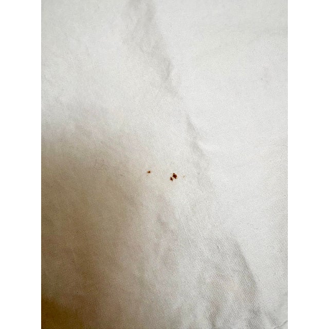 Textile Vintage White Cotton Embroidered Napkins, Set of Six For Sale - Image 7 of 12