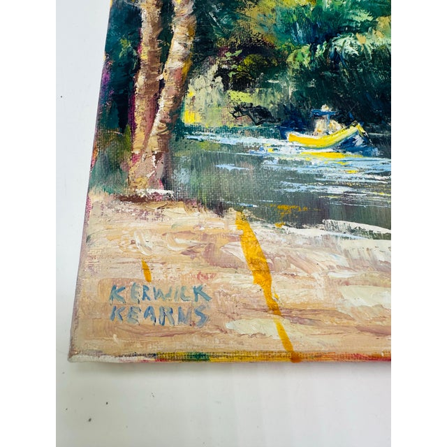 Traditional Vintage Landscape Painting For Sale - Image 3 of 6