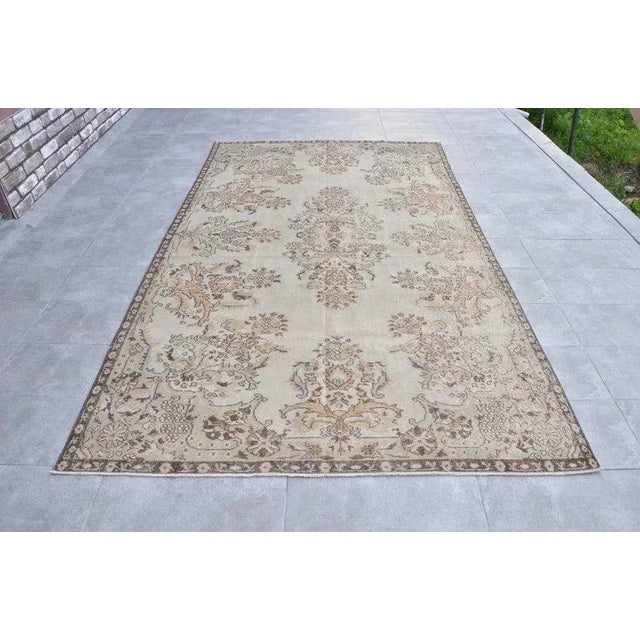 1960s Kurdish Handknotted Wool Area Rug For Sale - Image 11 of 11