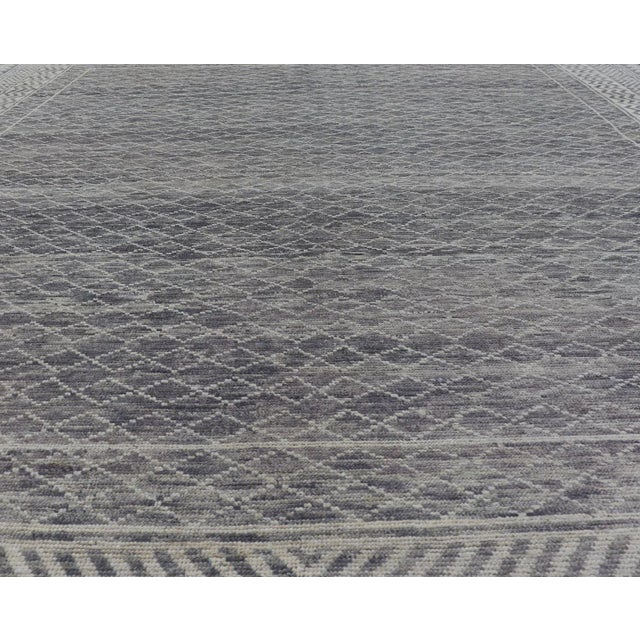 2020s Modern Gray and Cream Piled Rug by Keivan Woven Arts, 10'1" X 12'0" For Sale - Image 5 of 12