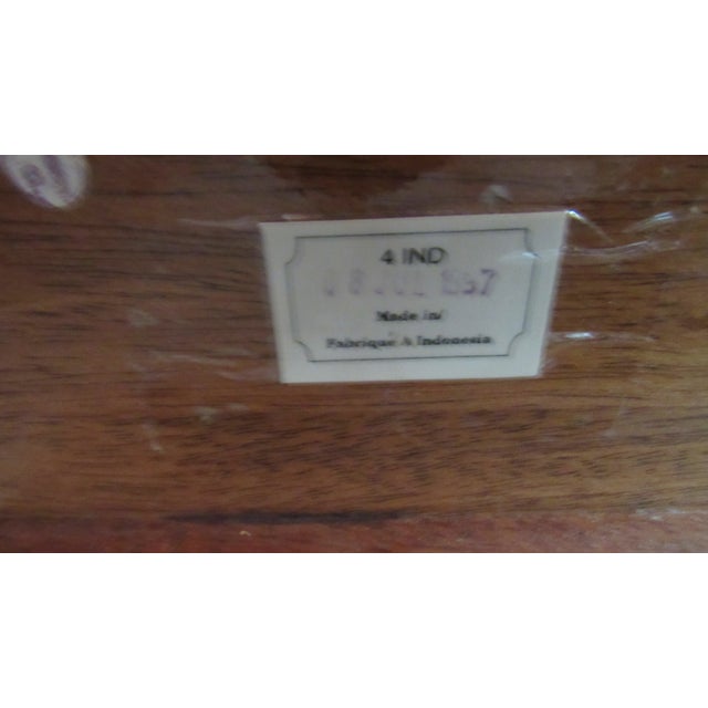 1980s Bombay Mahogany King Size Sleigh Bed Designer For Sale - Image 6 of 7