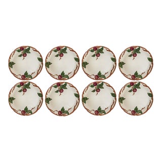 Mid-20th Century Vintage Franciscan "Apple" Dinner Plates - Set of 8 For Sale