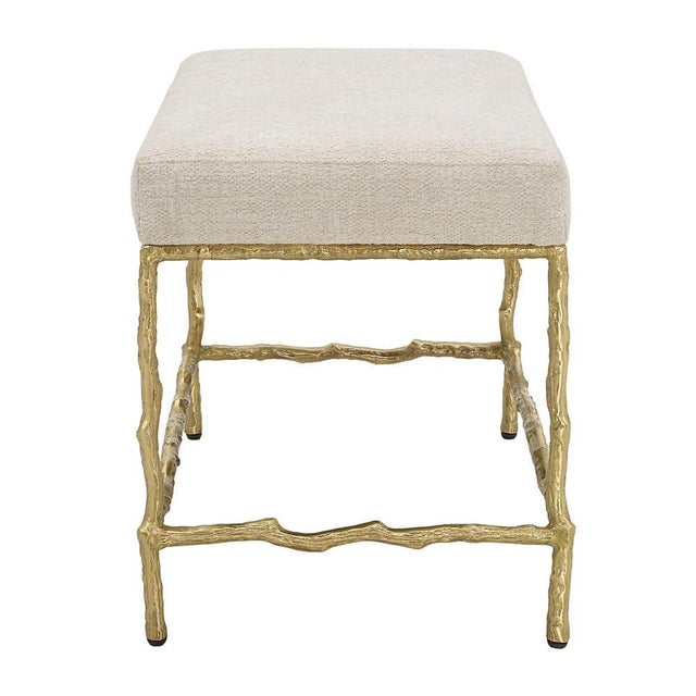 Contemporary Faux Branch Bench For Sale - Image 3 of 6