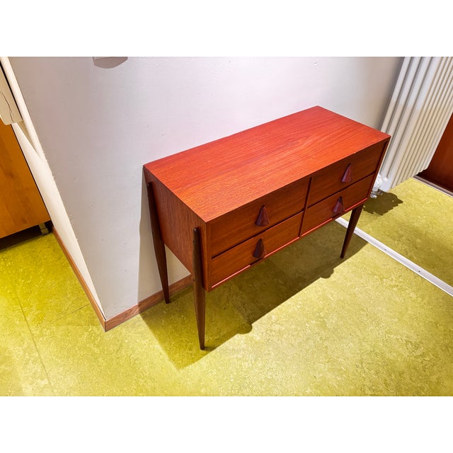 Wood Teak Bedside Table by by Reinhold Stotz, 1960 For Sale - Image 7 of 10