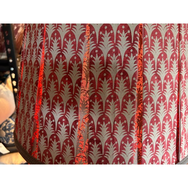 Textile Large Handmade Lampshades/Pair For Sale - Image 7 of 7