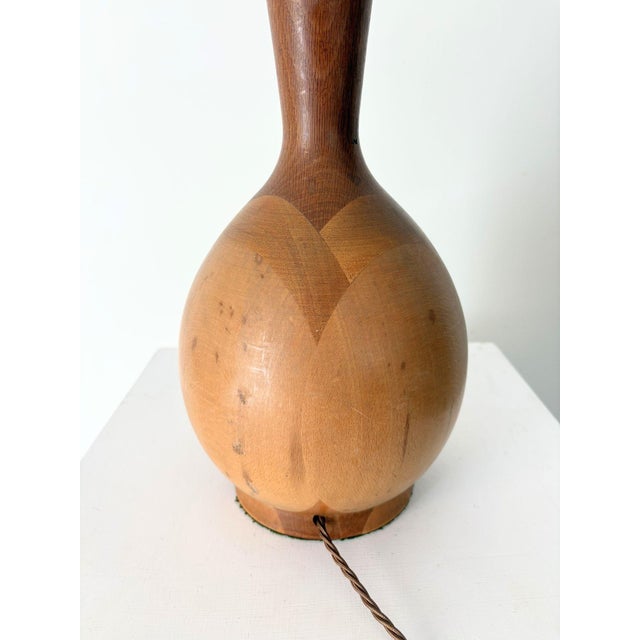1960s Mid-Century Wooden Table Lamp, Britain, 1960s For Sale - Image 5 of 7