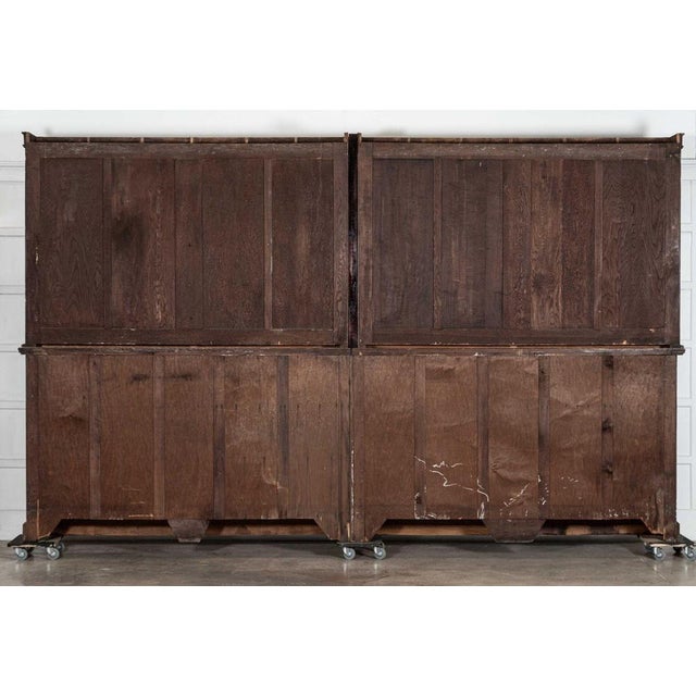 English Glazed Oak Library Bookcase, 19th Century For Sale - Image 14 of 15
