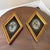 beautiful pair of roman warriors framed in gold Dimond frames, good look and size. a true pair
