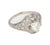1930s 1930s Antique Art Deco Era Platinum 1 Carat Old European Cut Diamond Ring, Size 7 For Sale - Image 5 of 6